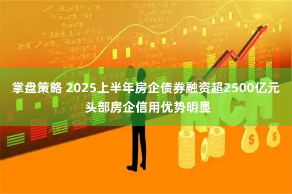 掌盘策略 2025上半年房企债券融资超2500亿元 头部房企信用优势明显